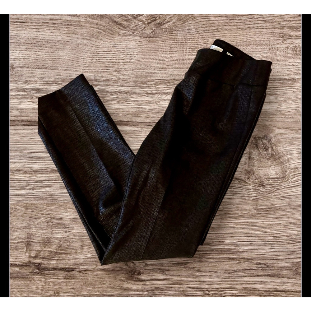 Lena Gabrielle Black Textured Pants Women's Size 6